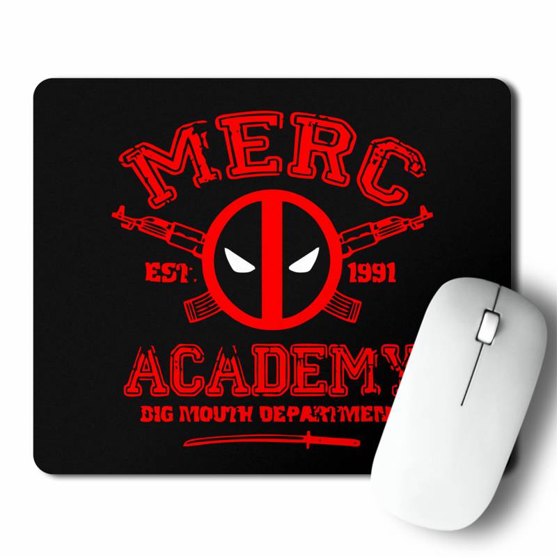 Mousepad Merc Academy Deadpool (D0603 Boleto.Store)