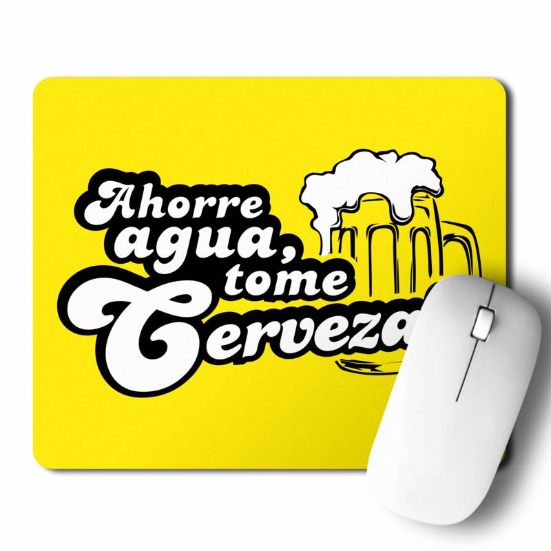 Mousepad Ahorre Agua Tome Cerveza (D0831 Boleto.Store)