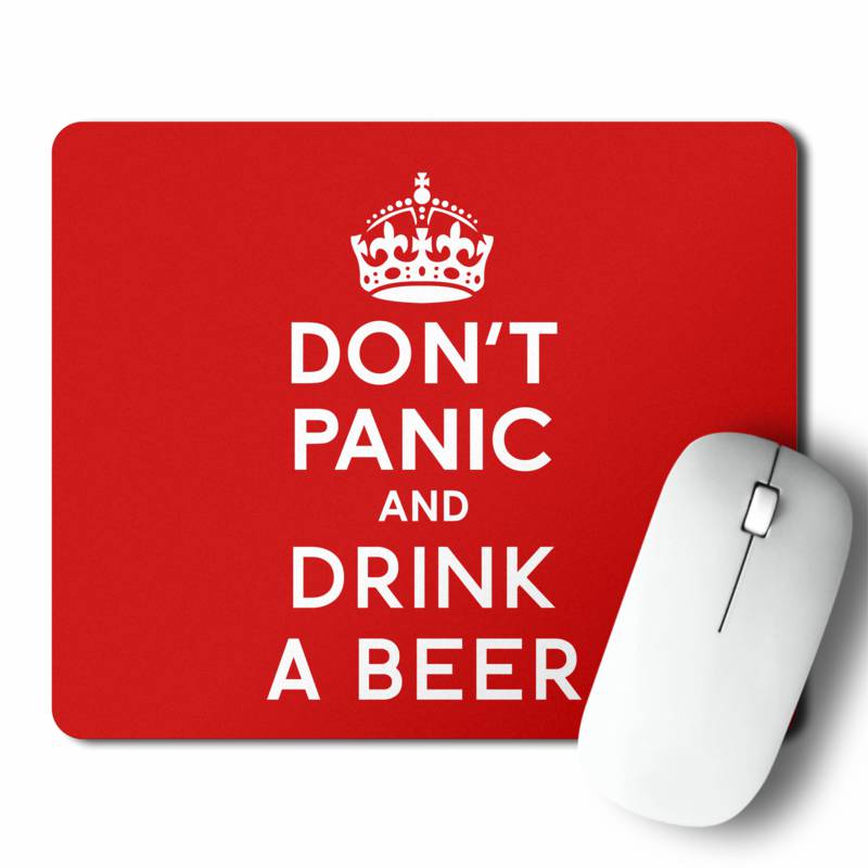 Mousepad Don'T Panic And Drink A Beer (D0903 Boleto.Store)