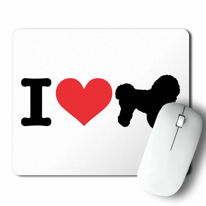 Mousepad I Love My Bichon Frise (D0982 Boleto.Store)