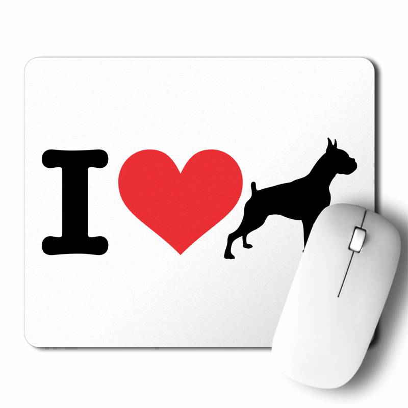 Mousepad I Love My Boxer (D0984 Boleto.Store)