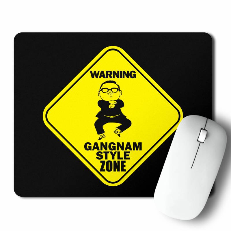 Mousepad Warning Gangnam Style Zone (D1016 Boleto.Store)