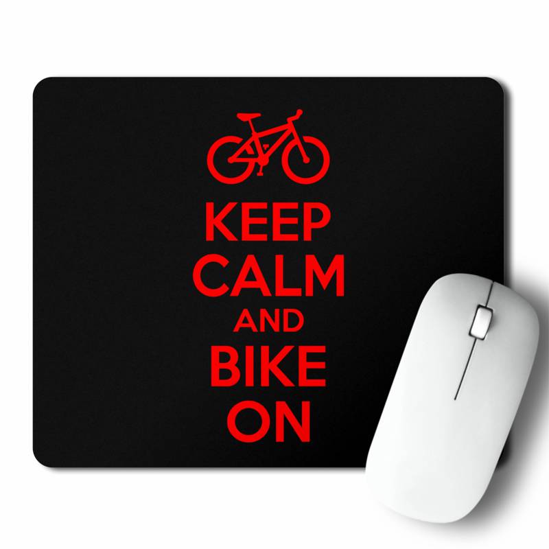 Mousepad Keep Calm And Bike On (D1161 Boleto.Store)