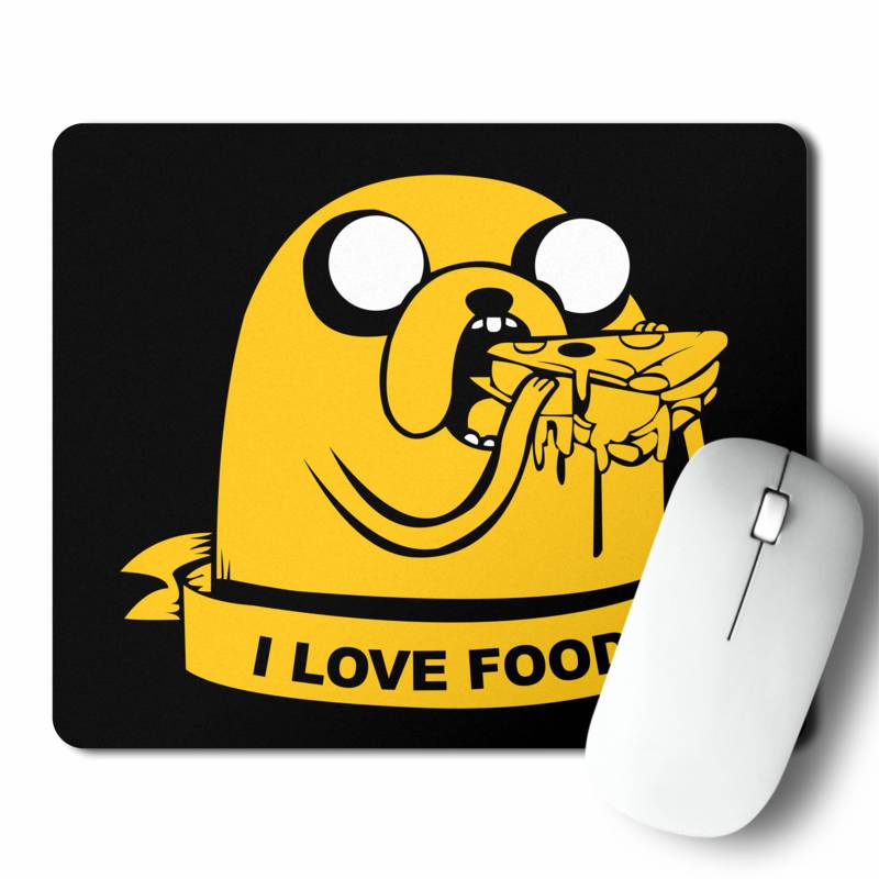 Mousepad I Love Food Jake (D1508 Boleto.Store)