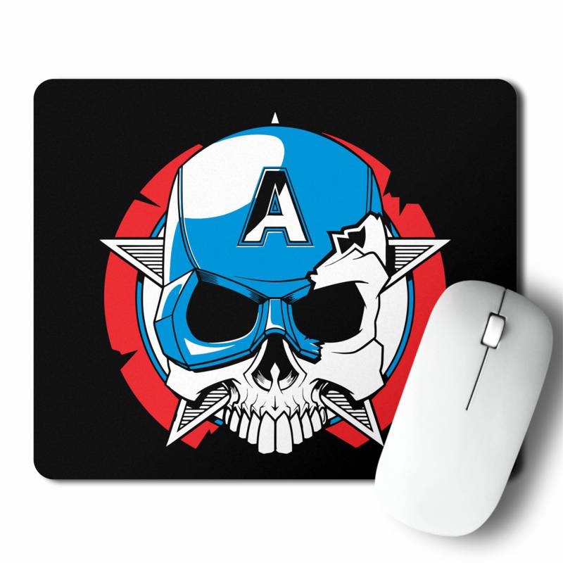 Mousepad Capitan America Craneo (D1513 Boleto.Store)
