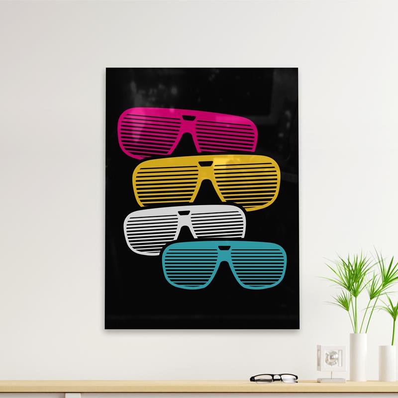 Cuadro Deco Lentes De Sol (D0001 Boleto.Store)
