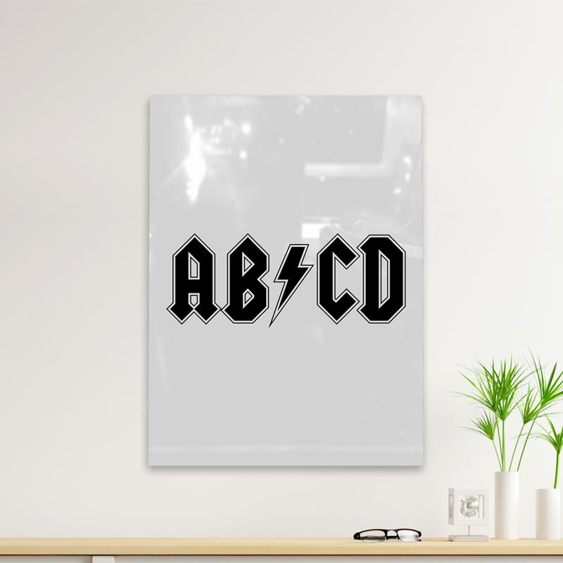 Cuadro Deco Abcd (D0008 Boleto.Store)