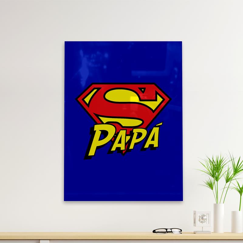 Cuadro Deco Super Papá (D0110 Boleto.Store)