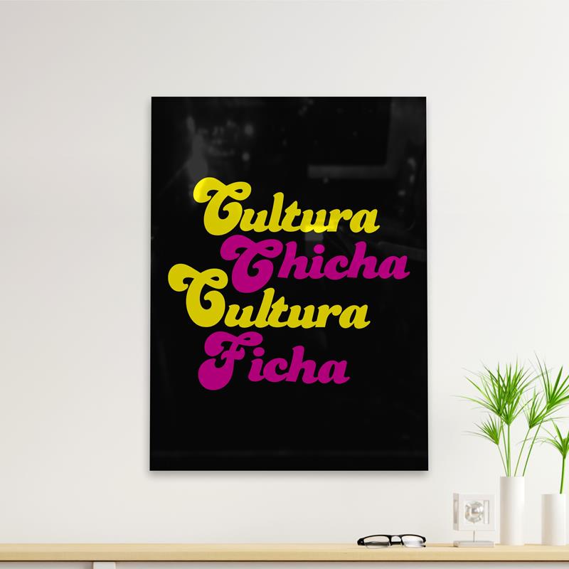 Cuadro Deco Cultura Chicha Cultura Ficha (D0127 Boleto.Store)