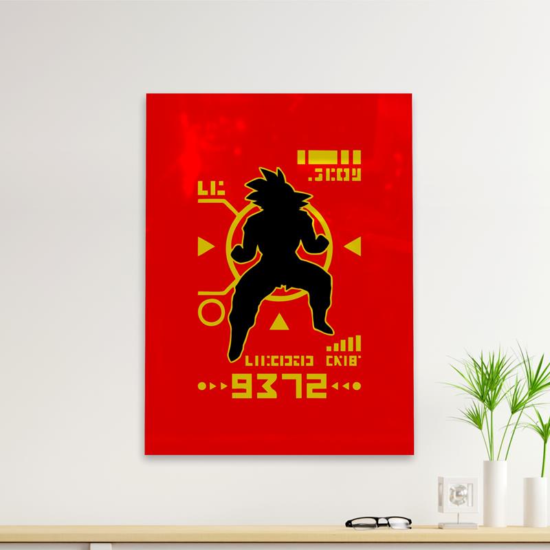 Cuadro Deco Ki Goku (D0140 Boleto.Store)
