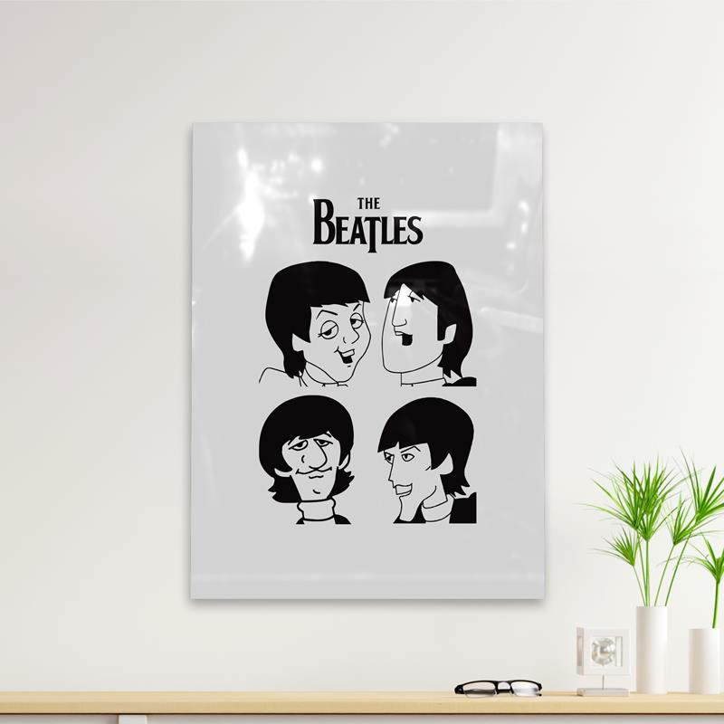 Cuadro Deco Caricatura The Beatles (D0148 Boleto.Store)