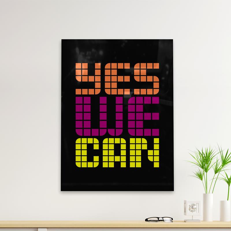 Cuadro Deco Yes We Can (D0155 Boleto.Store)