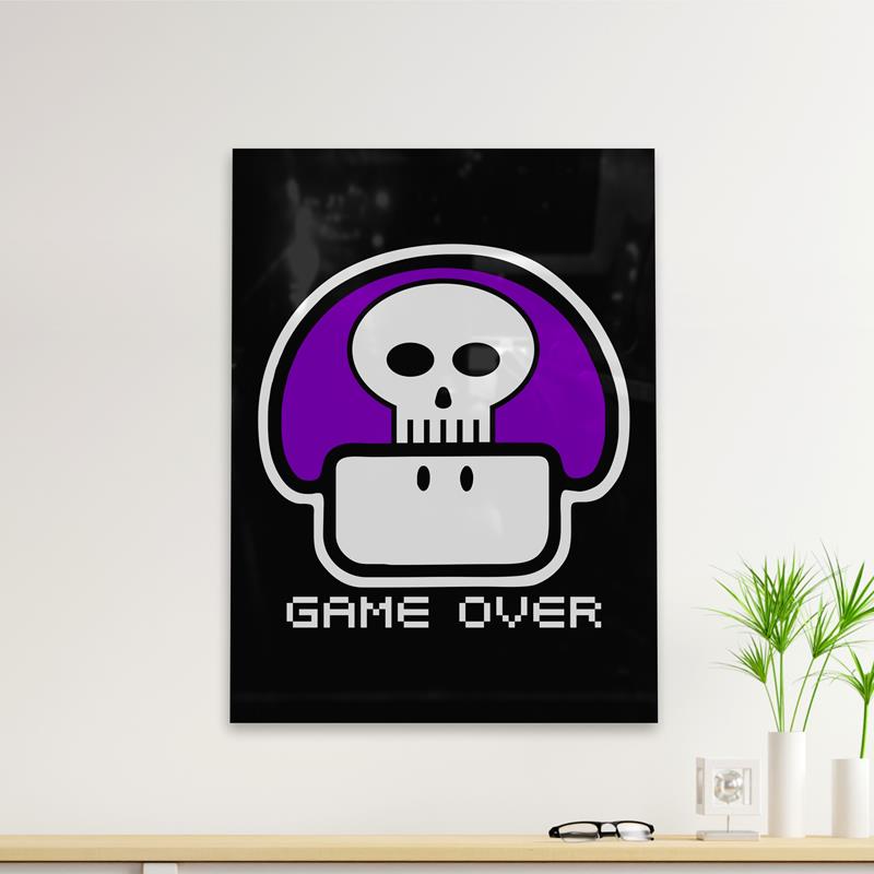 Cuadro Deco Game Over (D0162 Boleto.Store)