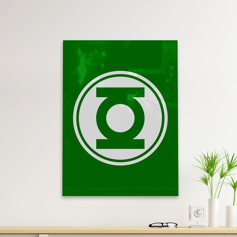 Cuadro Deco Linterna Verde (D0163 Boleto.Store)