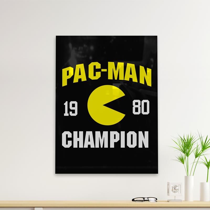 Cuadro Deco Pacman Champion (D0165 Boleto.Store)