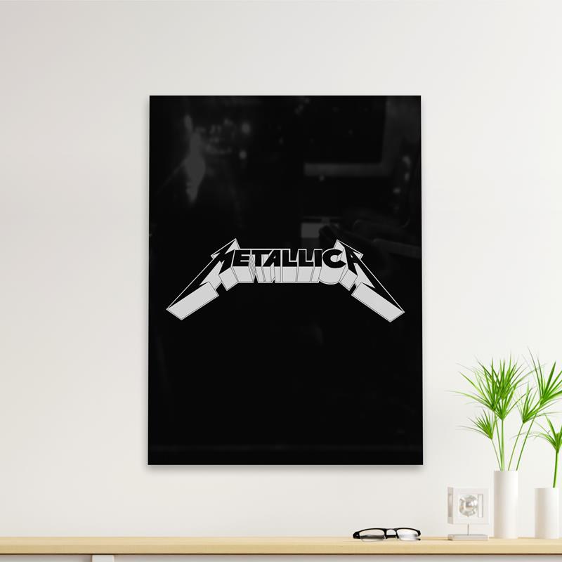 Cuadro Deco Metallica 3D (D0176 Boleto.Store)