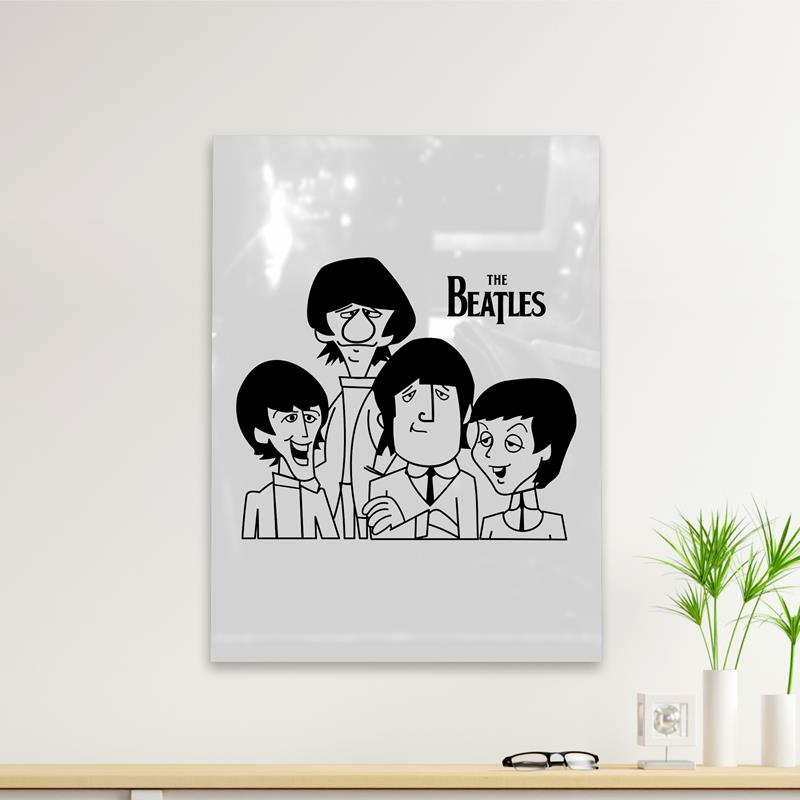 Cuadro Deco Caricatura The Beatles (D0181 Boleto.Store)