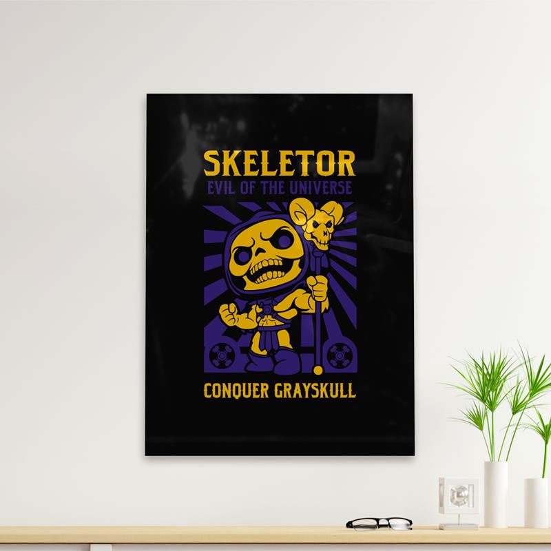 Cuadro Deco Skeletor Dibujo (D1556 Boleto.Store)