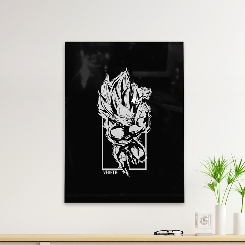 Cuadro Deco Vegeta White (D1562 Boleto.Store)