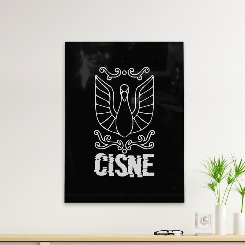 Cuadro Deco Cisne (D1565 Boleto.Store)