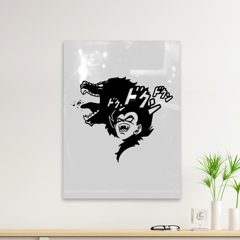 Cuadro Deco Vegeta Mono (D1577 Boleto.Store)