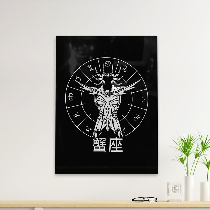Cuadro Deco Armadura  Cancer (D1589 Boleto.Store)