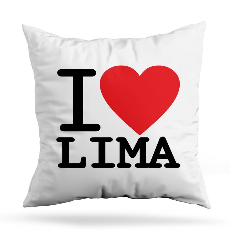 Cojin Deco Yo Amo Lima (D0004 Boleto.Store)