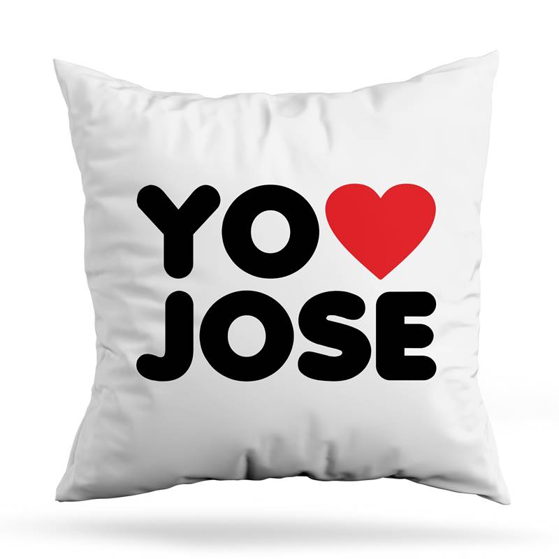 Cojin Deco Yo Amo A Jose (D0030 Boleto.Store)