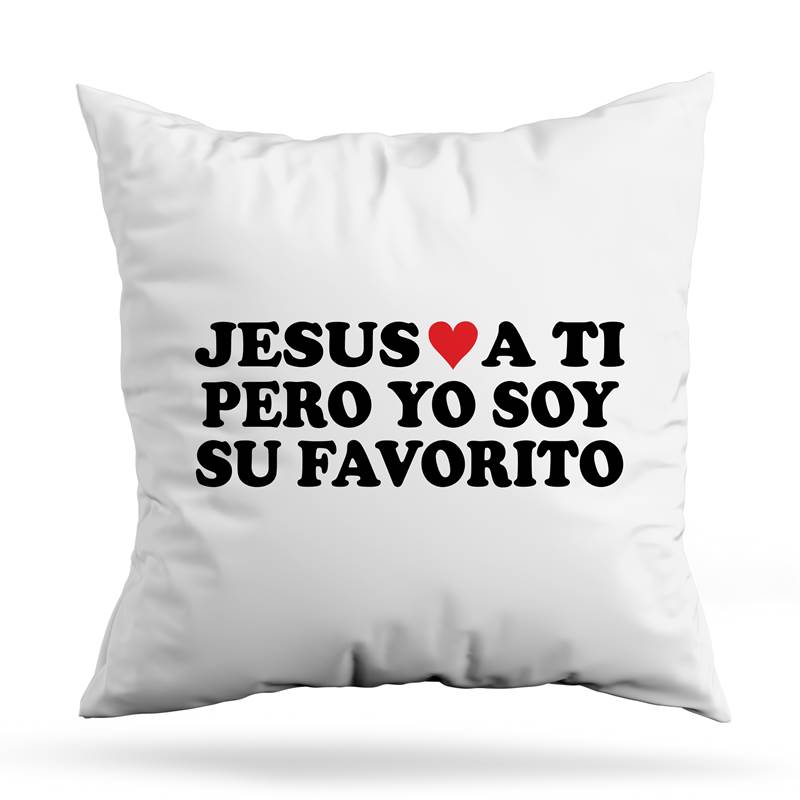 Cojin Deco Yo Soy Su Favorito (D0088 Boleto.Store)