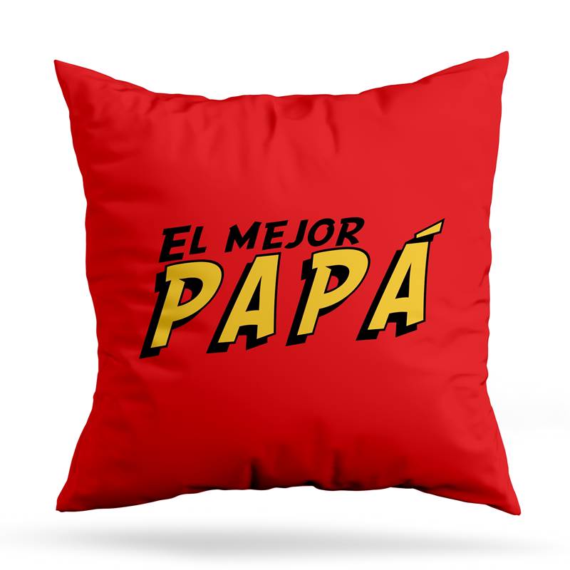 Cojin Deco El Mejor Papá (D0117 Boleto.Store)