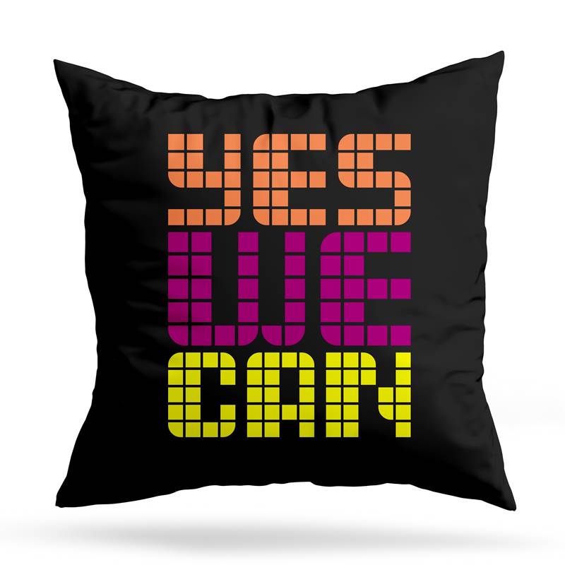 Cojin Deco Yes We Can (D0155 Boleto.Store)