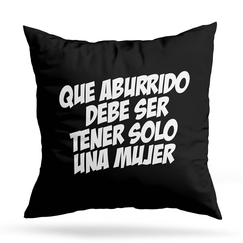 Cojin Deco Que Aburrido Debe Ser (D0158 Boleto.Store)