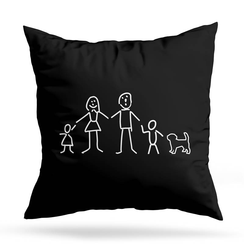 Cojin Deco La Familia (D0170 Boleto.Store)