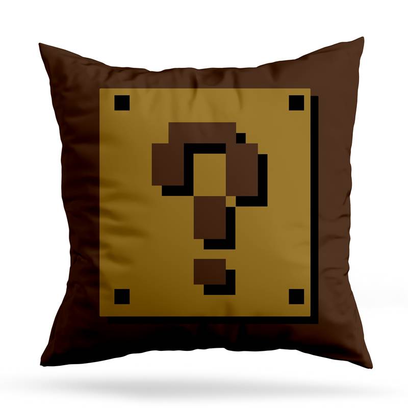 Cojin Deco Super Mario Block (D0257 Boleto.Store)