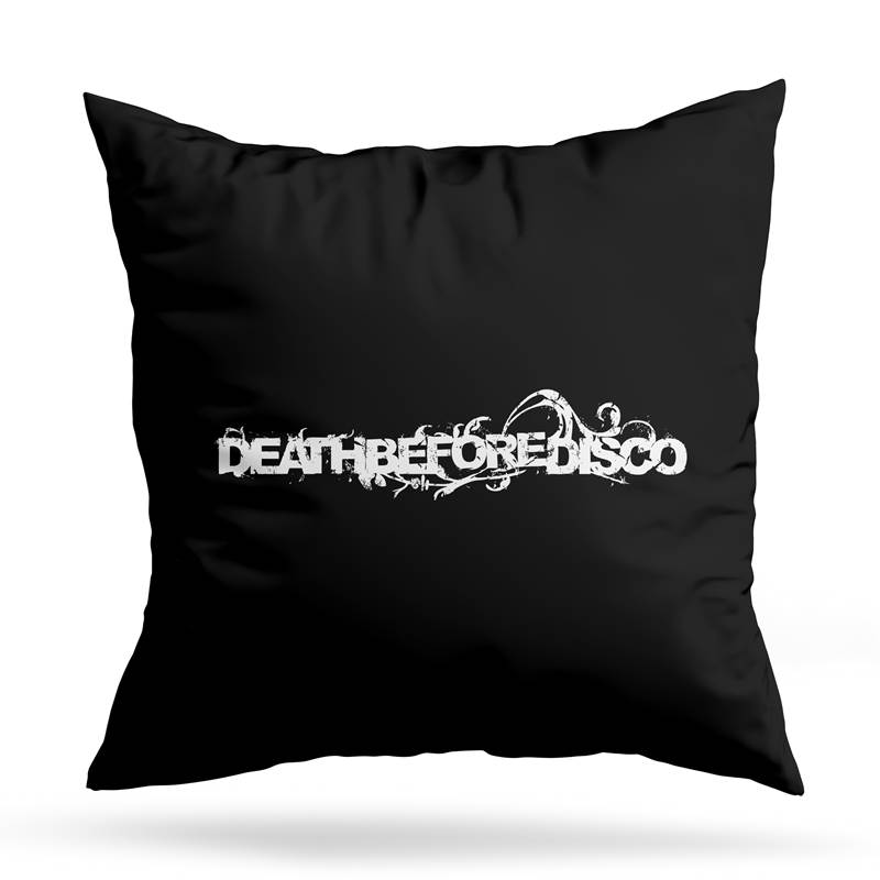 Cojin Deco Death Before Disco (D0295 Boleto.Store)