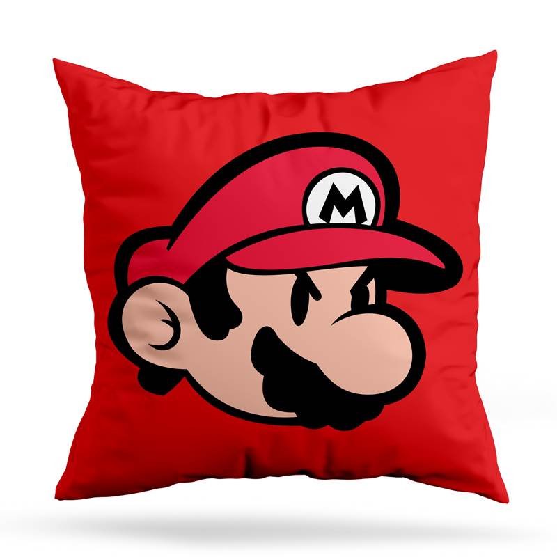 Cojin Deco Mario Bros Face (D0426 Boleto.Store)