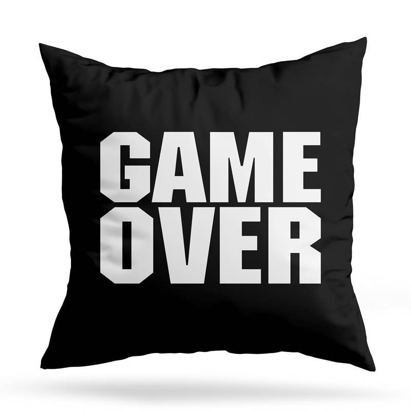 Cojin Deco Game Over (D0458 Boleto.Store)