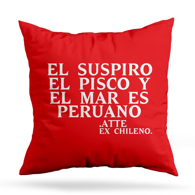 Cojin Deco Son Peruanos (D0515 Boleto.Store)