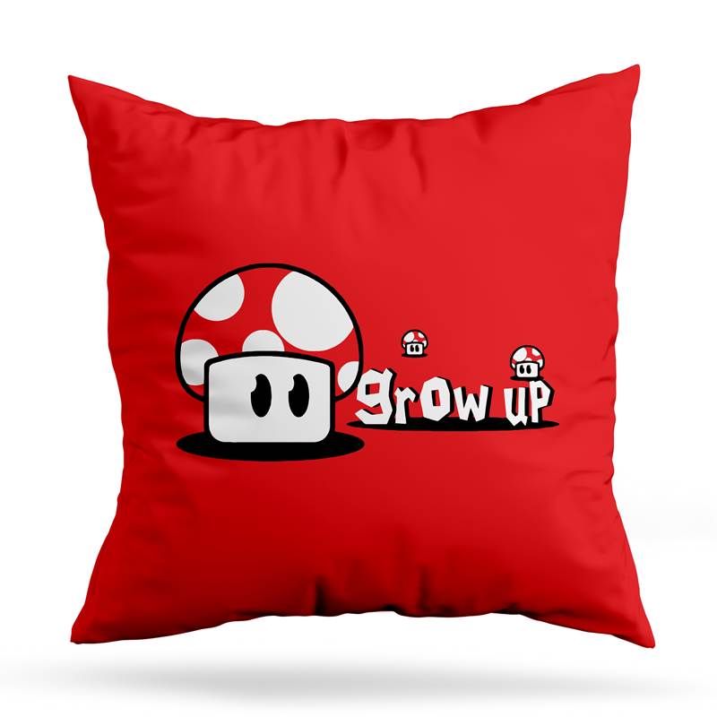 Cojin Deco Red Grow Up (D0557 Boleto.Store)