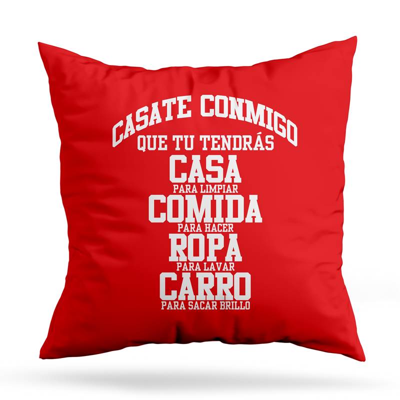 Cojin Deco Casate Conmigo (D0574 Boleto.Store)