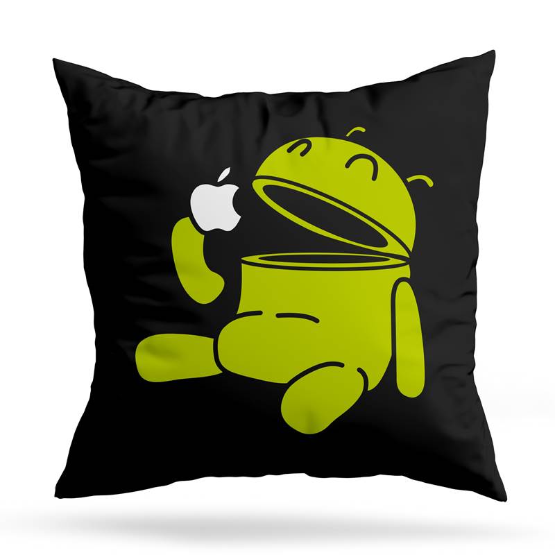 Cojin Deco Android Eating (D0609 Boleto.Store)