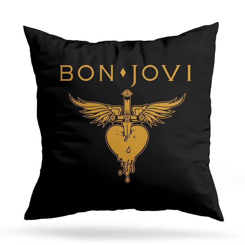 Cojin Deco Bon Jovi Heart (D0751 Boleto.Store)