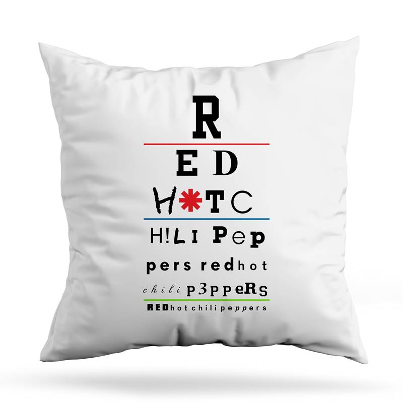 Cojin Deco Rhcp - Tabla Optometrica (D0770 Boleto.Store)