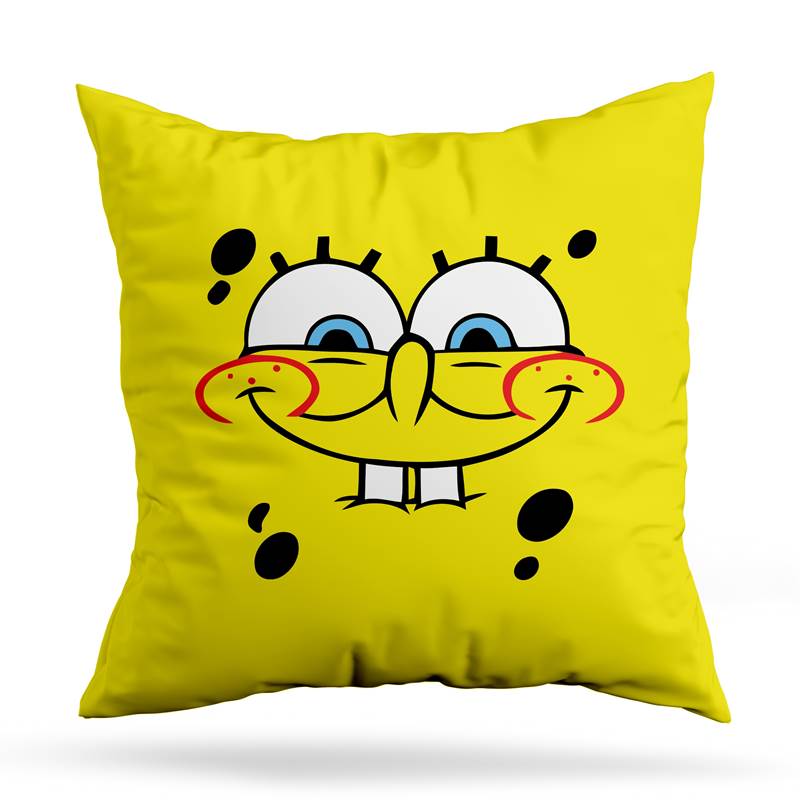 Cojin Deco Bob Esponja Enigmatico (D0807 Boleto.Store)