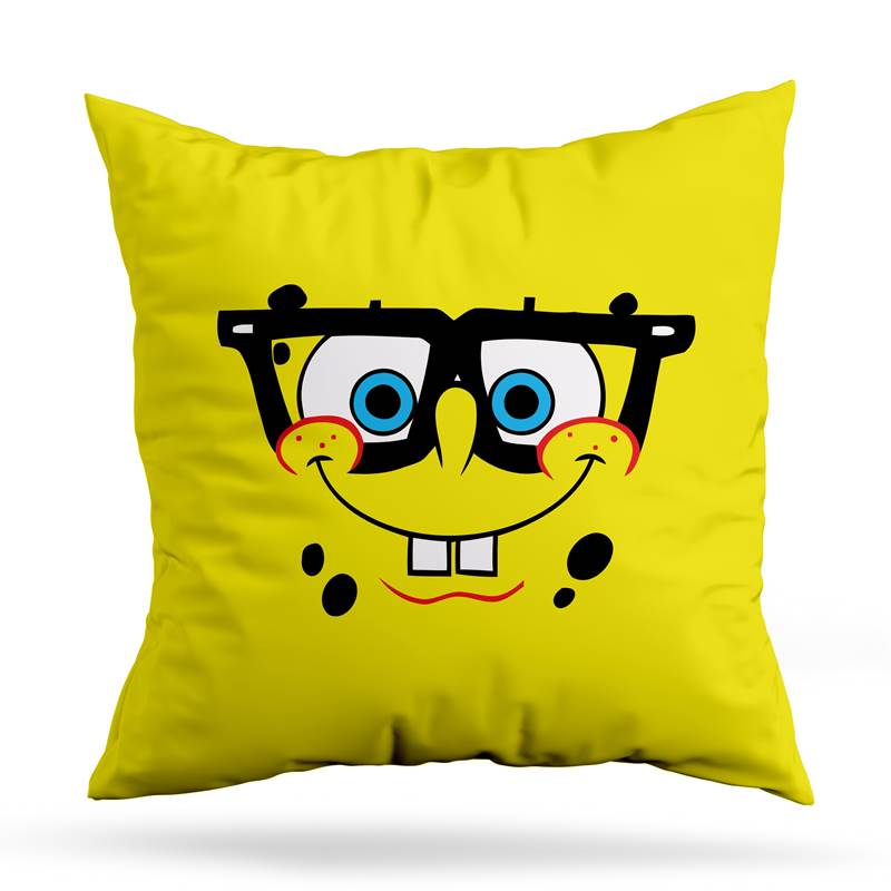 Cojin Deco Bob Esponja Nerd (D0809 Boleto.Store)