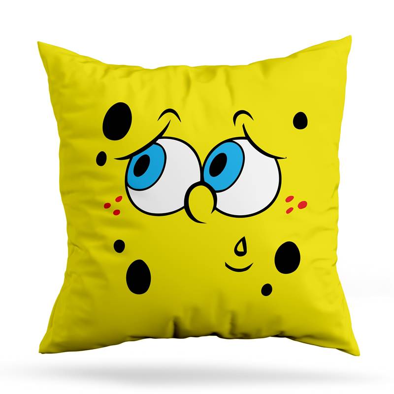 Cojin Deco Bob Esponja Preocupado (D0811 Boleto.Store)