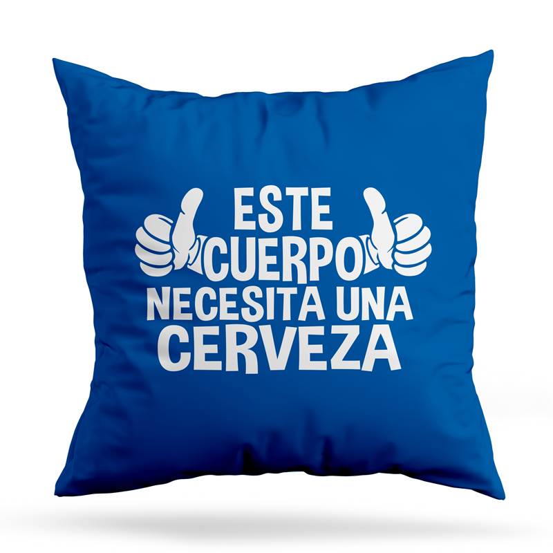 Cojin Deco Necesito Una Cerveza (D0839 Boleto.Store)