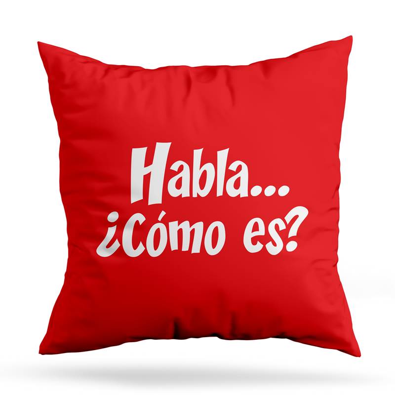 Cojin Deco Habla Como Es (D0841 Boleto.Store)