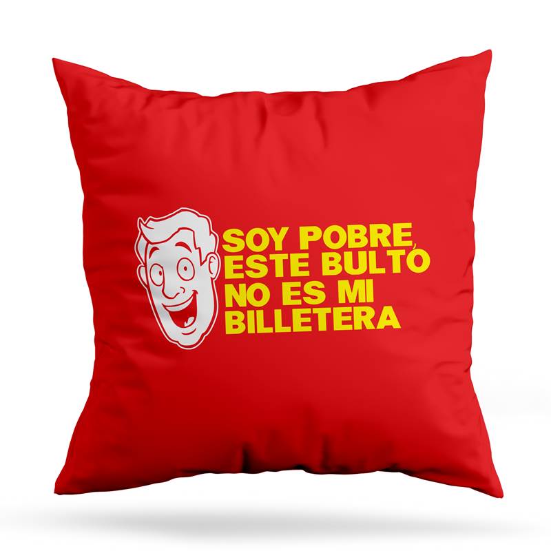 Cojin Deco Soy Pobre (D0851 Boleto.Store)