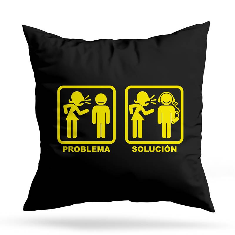 Cojin Deco Problema - Solucion (D0906 Boleto.Store)
